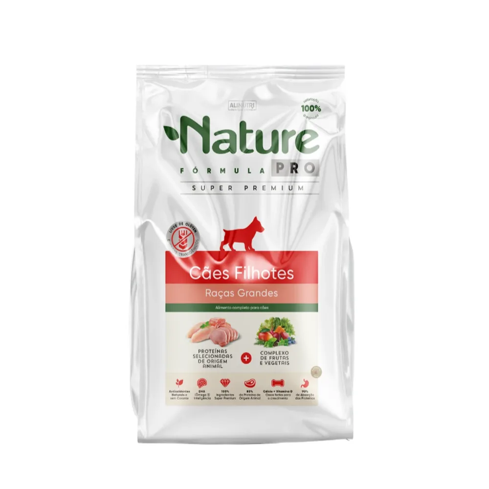 Ração Nature Fórmula PRO — cães filhotes de raças grandes