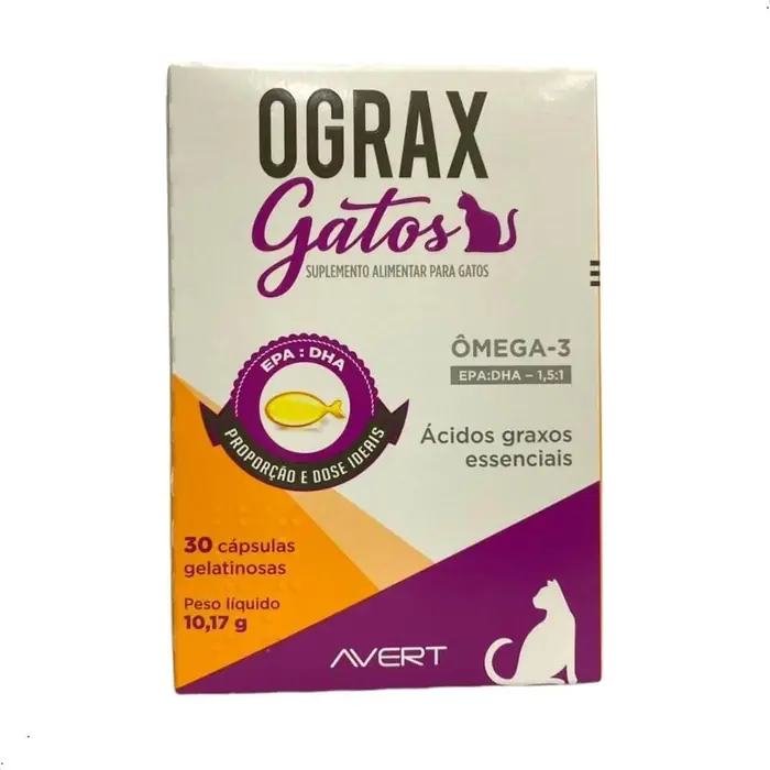 Ograx Gatos — suplemento de ômega 3