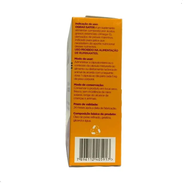 Ograx Gatos — suplemento de ômega 3
