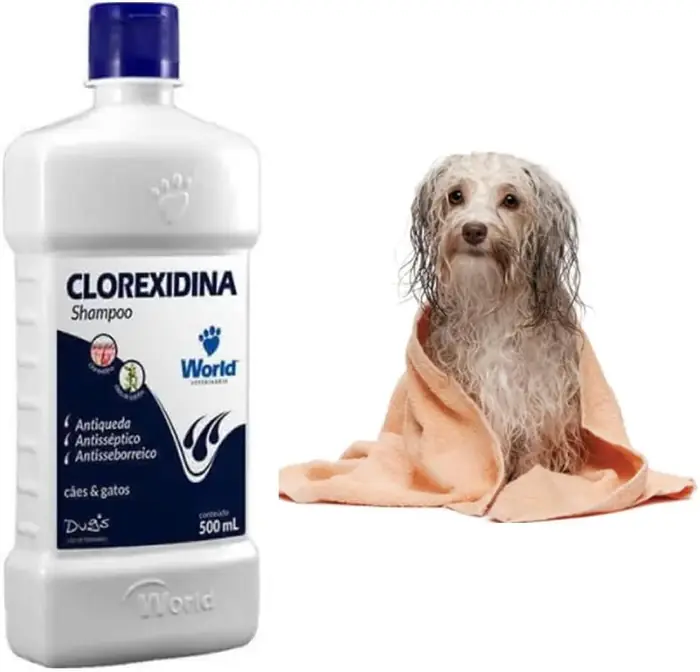 Shampoo de Clorexidina World — cães e gatos · 500 ml