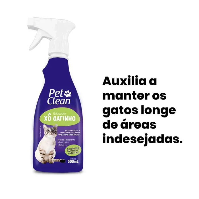 Educador Xô Gatinho Pet Clean — repelente · 500 ml